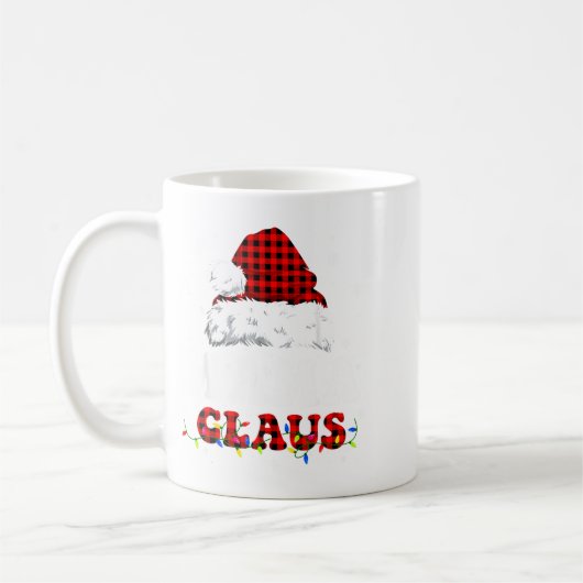 Mug Mama Claus Funny Christmas Lights Pajama Family Ma (Gauche)