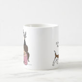 Mug Mama Coffee Mug, Beagle personnalisé (Centre)