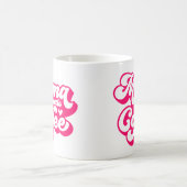 Mug Mama Coffee Time Rose Chaud Typographie Groovy (Centre)