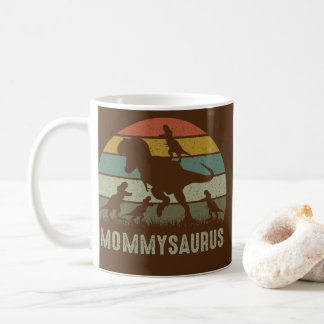 Mug Mama Dinosaur T Rex Mommysaurus 4 enfants Family