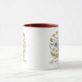 Mug Mama Douce Fleur Sauvage Design Floral Cursive (Centre)