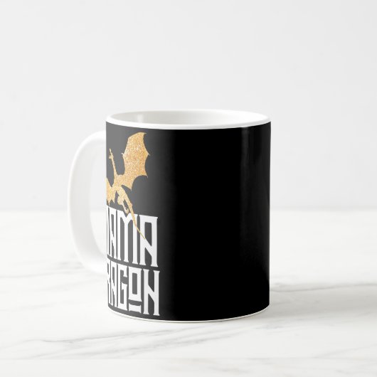Mug Mama Dragon Christmas Matching Family Tribe Mom Wi (Devant gauche)