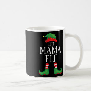 Mug Mama Elf Matching Group Xmas Funny Family Christma