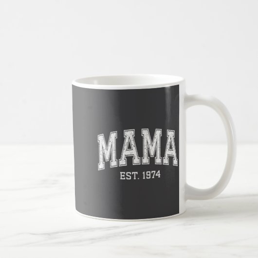 Mug Mama Est 1974 Mom D Mothers Day Ized  (Droite)