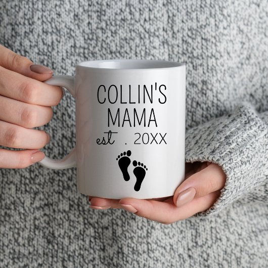 Mug Mama Est 2024 Première Maman Fête des mères de la 