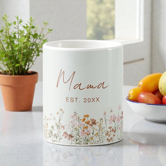 Mug Mama Established Wildflower Sage Green Baby Shower