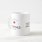 Mug Mama Établi Promu Maman (Devant gauche)