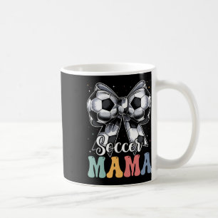 Mug Mama footballeuse Rétro Groovy Footballeuse Maman