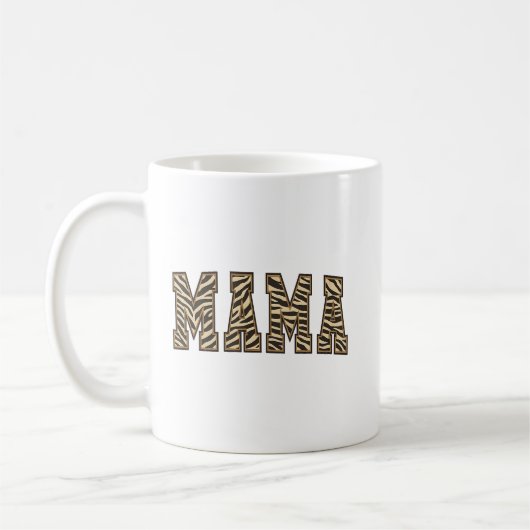 Mug MAMA Imprimé Animal Lettres Arquées (Gauche)