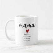 Mug Mama Kids nomme la fête des mères (Gauche)