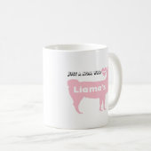 Mug Mama Llama rose maman aime liama (Devant droit)