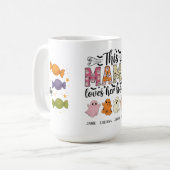 Mug Mama Loves Her Boos Spooky Personalized Halloween (Devant gauche)