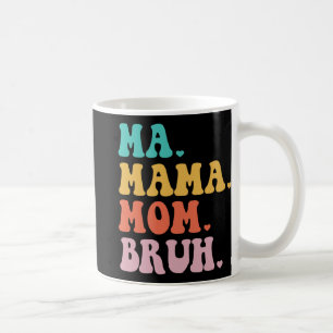 Mug Mama Maman Bruh Coeur Maman Vie Garçons Fun Fun Fi