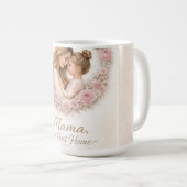 Mug Mama — My First Home | Mother & Daughter Floral Tr (Devant droit)