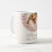 Mug Mama — My First Home | Mother & Daughter Floral Tr (Devant gauche)