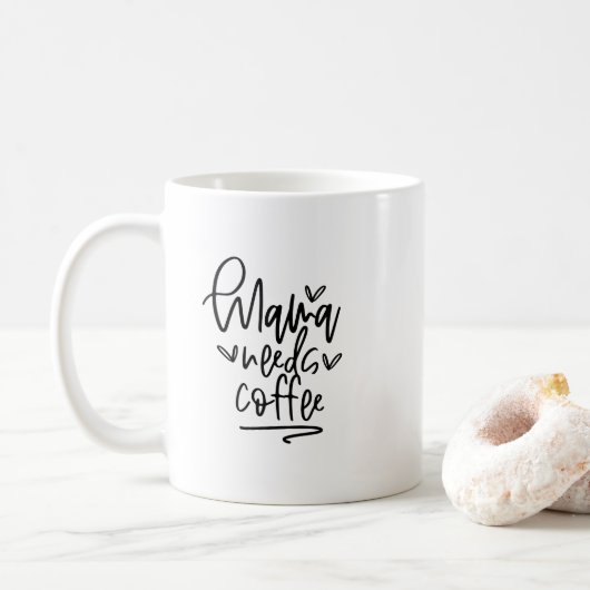 Mug - Mama Needs Coffee Koffiemok (Met donut)