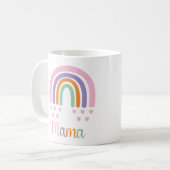 Mug Mama Pastel Arc-en-ciel et Coeurs (Devant gauche)