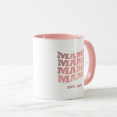 Mug Mama personnalisée établie (Devant droit)