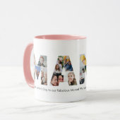 Mug Mama Photo Collage Fête des mères Mère Anniversair (Devant gauche)