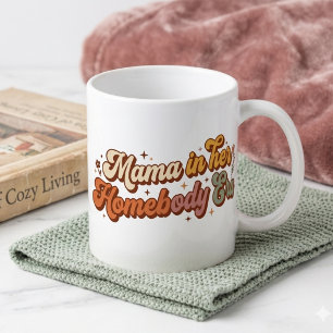 Mug Mama Rétro dans son esthétique d'ère de femme au f