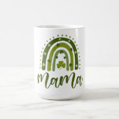 Mug Mama St. Patrick's Day Shamrock vert arc-en-ciel (Centre)