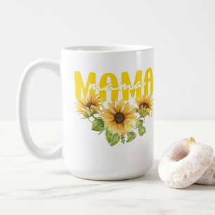 Mug Mama Sunshine Sunflower - Design floral gai