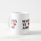 MUG MAMA TE AMO COEUR AMOUR (Devant gauche)