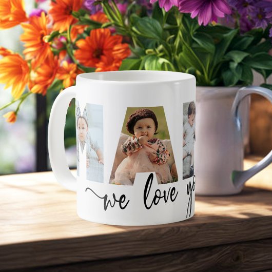 Mug Mama We Love You Photo Collage