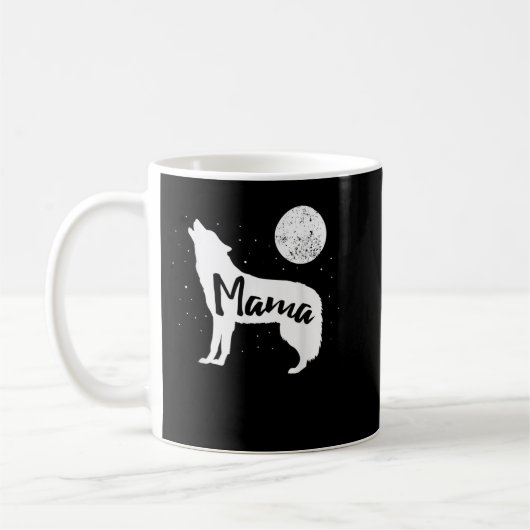 Mug Mama Wolf T-Shirt Famille de loups (Gauche)
