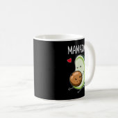 Mug Mamacado Avocado Pajamas Femmes Enceinte Maman Pre (Devant droit)