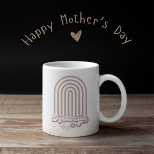 Mug Mamacita vibes boho arc-en-ciel journée des mères