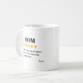 Mug Maman 5 étoiles | Meilleur cadeau de maman Ever (Devant gauche)
