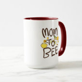Mug Maman à Bée avec décoration de dessin animé (Devant droit)