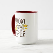 Mug Maman à Bée avec décoration de dessin animé (Devant gauche)