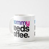 Mug Maman a besoin de café (Devant gauche)