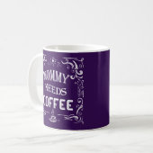 Mug Maman a besoin de café (Devant gauche)