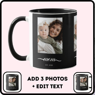 Mug Maman a créé une photo noire élégante année person