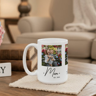 Mug Maman a établi le script 3 Photo Blanc