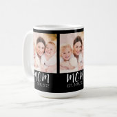 Mug Maman a établi le script noir 3 Photo (Devant gauche)