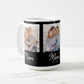 Mug Maman a établi le script noir 3 Photo (Devant gauche)