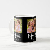 Mug Maman a établi le script noir 3 Photo (Devant gauche)