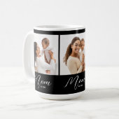 Mug Maman a établi le script noir 3 Photo (Devant gauche)