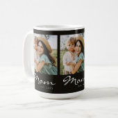 Mug Maman a établi le script noir 3 Photo (Devant gauche)