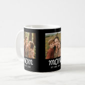 Mug Maman a établi le script noir 3 Photo (Devant gauche)