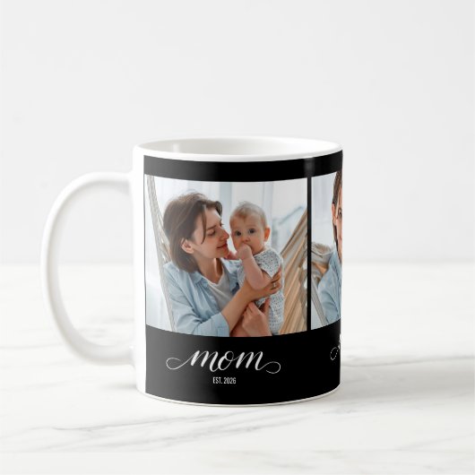 Mug Maman a établi le script noir 3 Photo (Gauche)