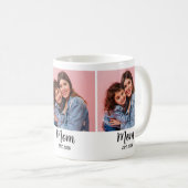 Mug Maman a établi Script Noir 3 Photo (Devant droit)