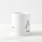 Mug Maman a établi un nouveau script élégant simple Ma (Centre)