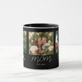 Mug Maman a établi un script gras moderne noir 3 Photo (Centre)
