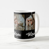 Mug Maman a établi un script gras moderne noir 3 Photo (Devant droit)