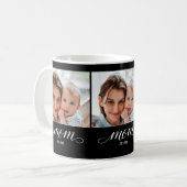 Mug Maman a établi un script noir 3 Photo (Devant gauche)